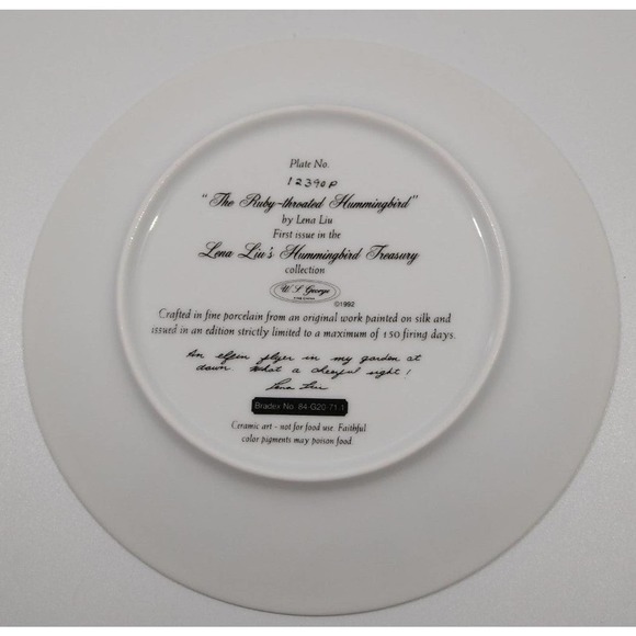Lena Liu Hummingbird Collection Decor Plate - Picture 4 of 6